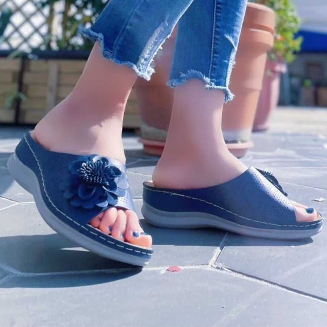 Sandalo Comfort con FIore